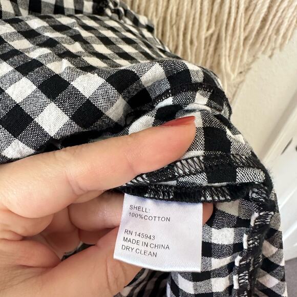 TOME Gingham Ruffle Hem Dress - Picture 4 of 10